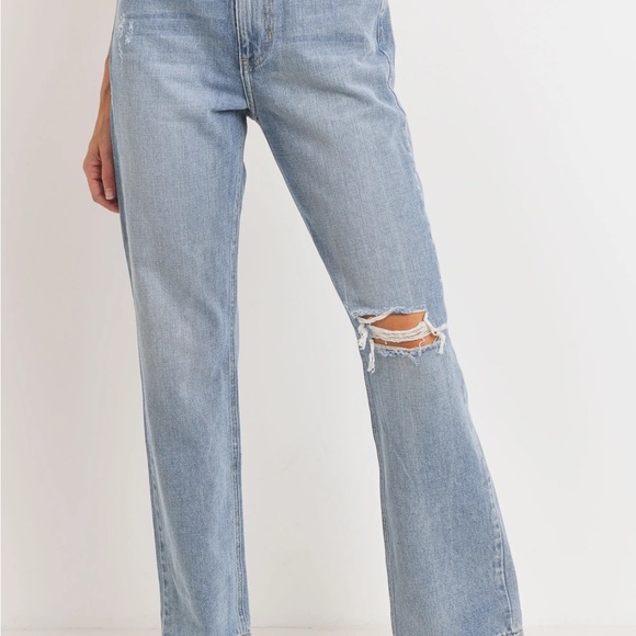 High Rise Long Straight Jean - Picture 3 of 3